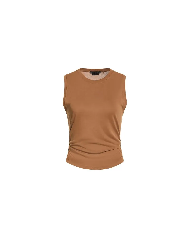 Alice + Olivia TOPS - Topsauf YOOX.COM Braun