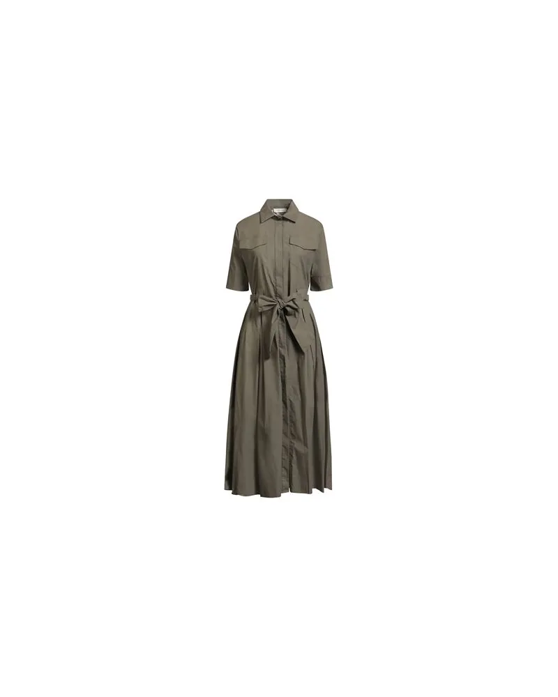 Anna Molinari KLEIDER - Maxi-Kleiderauf YOOX.COM Militärgrün