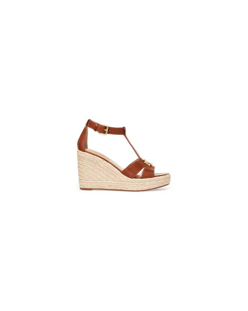 Ralph Lauren HALE LEATHER ESPADRILLE  - SCHUHE - Espadrillesauf YOOX.COM Braun