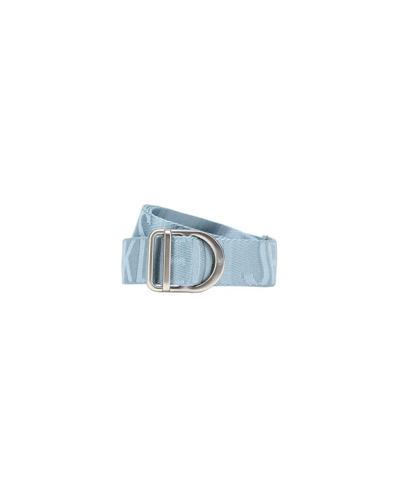 Calvin Klein D-RING WEBBING 30MM BELT  - Kleinlederwaren - Gürtelauf YOOX.COM Himmelblau