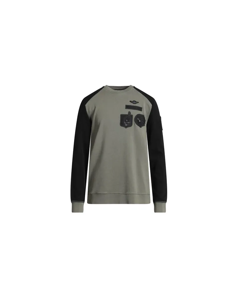Aeronautica Militare TOPS - Sweatshirtsauf YOOX.COM Salbeigrün