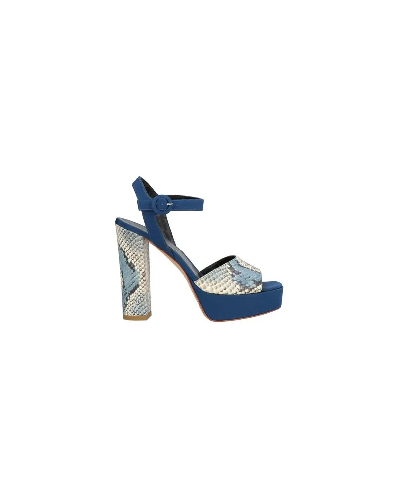 Luca Valentini SCHUHE - Sandalenauf YOOX.COM Marineblau
