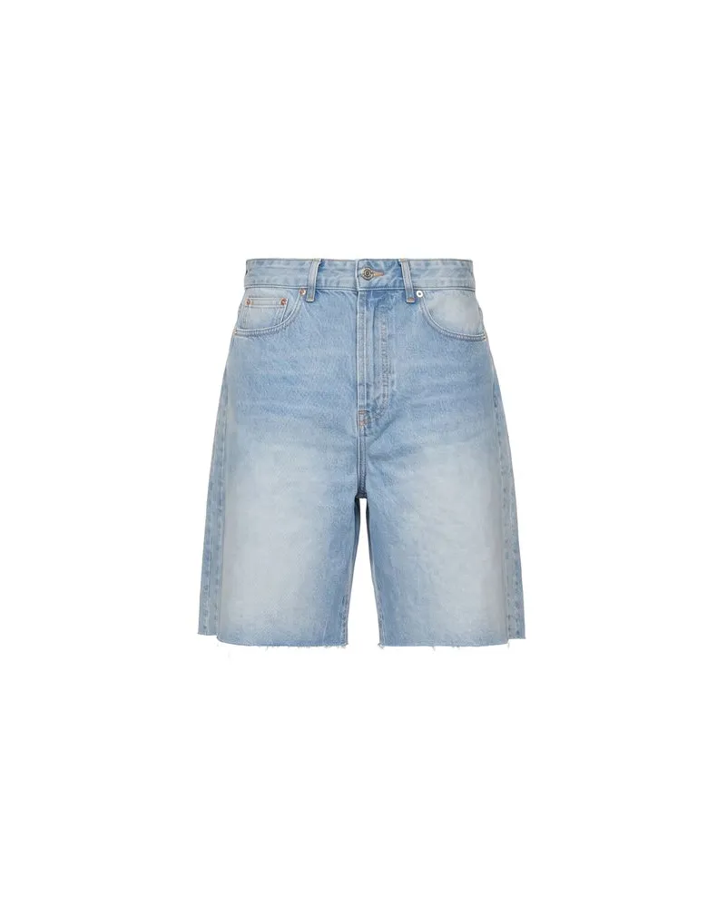 VETEMENTS HOSEN & RÖCKE - Jeansshortsauf YOOX.COM Blau