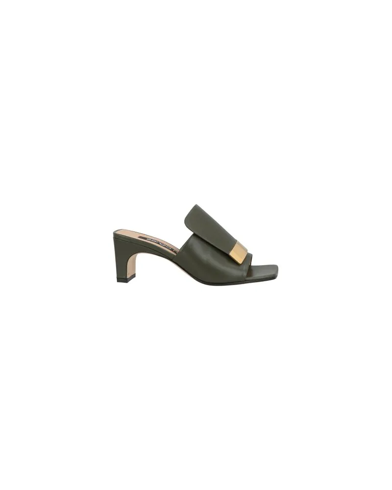 Sergio Rossi SCHUHE - Sandalenauf YOOX.COM Militärgrün
