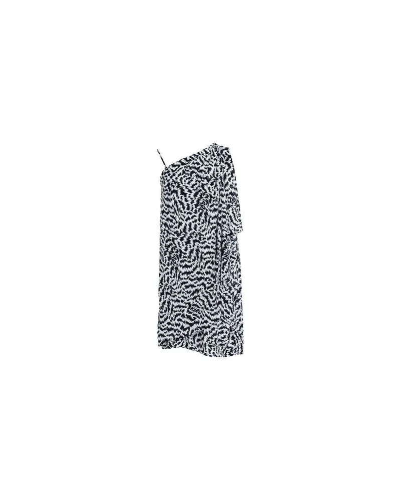 Karl Lagerfeld PRINTED ASYMMETRICAL DRESS  - KLEIDER - Mini-Kleiderauf YOOX.COM Schwarz