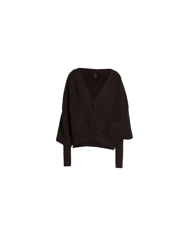 Pinko STRICKWAREN - Strickjackenauf YOOX.COM Dunkelbraun