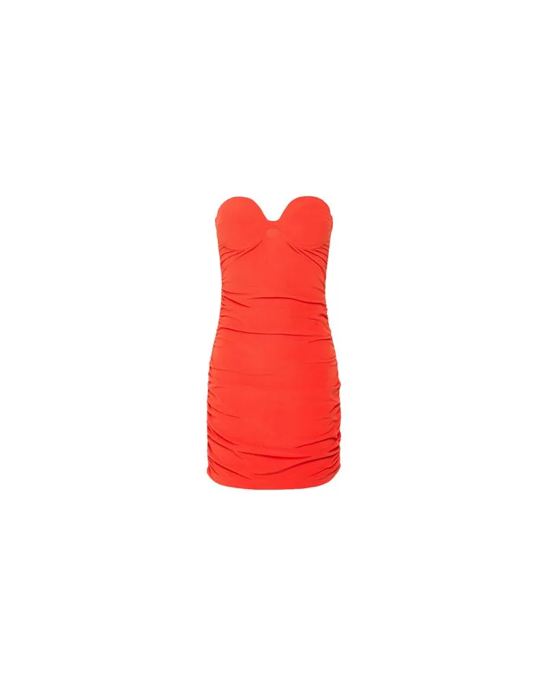 Reina Olga KLEIDER - Mini-Kleiderauf YOOX.COM Tomatenrot