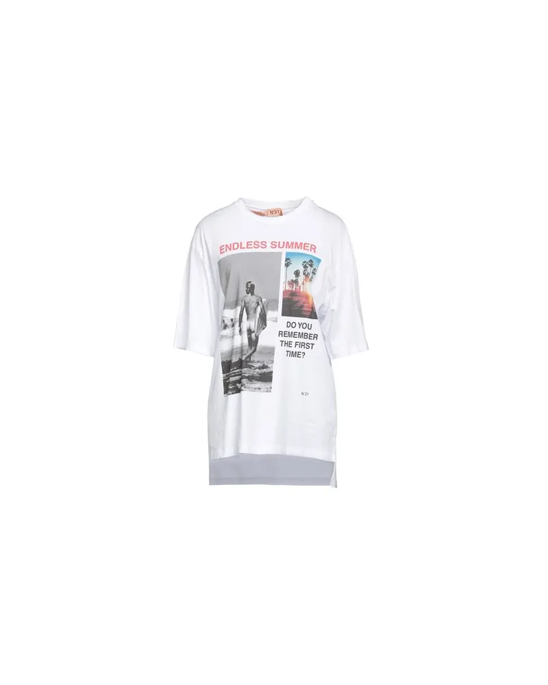 N° 21 TOPS - T-shirtsauf YOOX.COM Weiß
