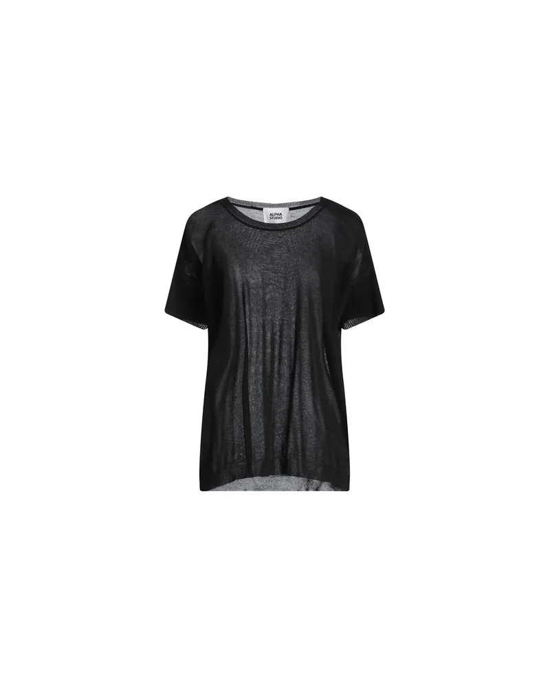 Alpha Studio STRICKWAREN - Pulloverauf YOOX.COM Schwarz