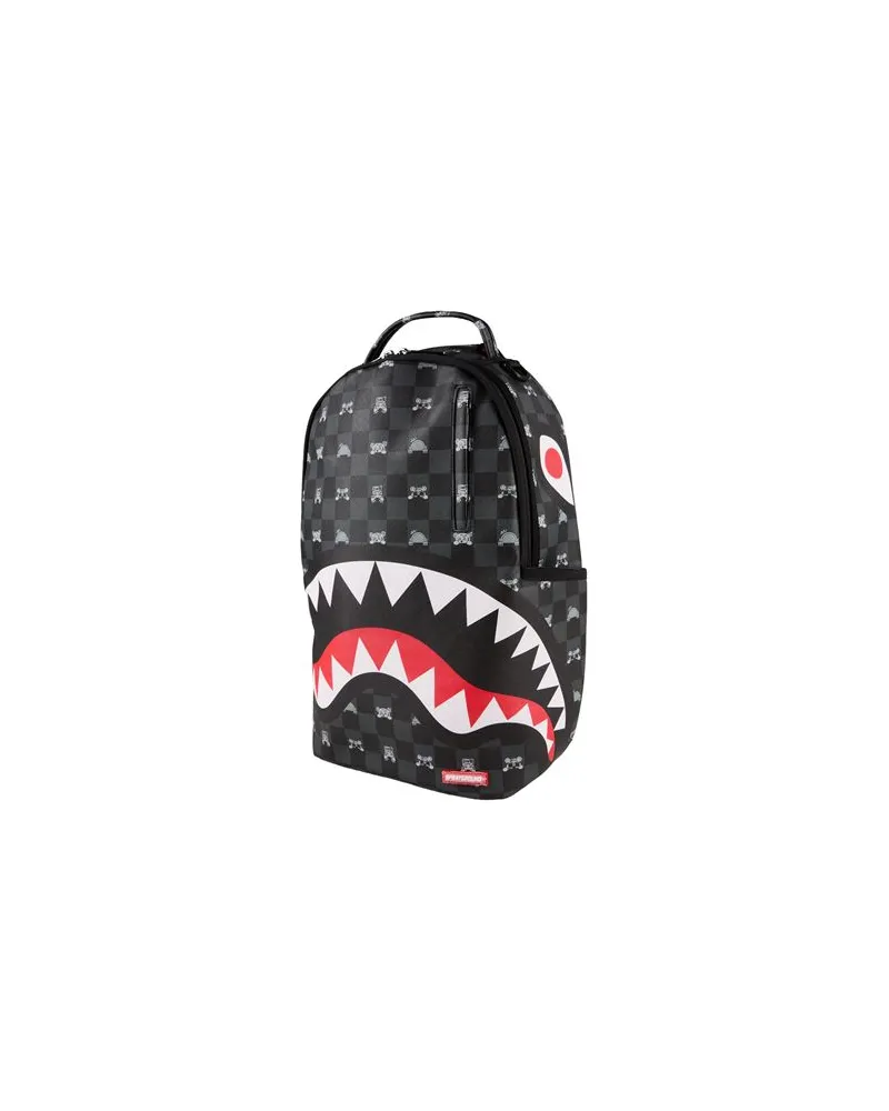 Sprayground GRAY PEEKING CHARACTER CHECK DLXSV BACKPACK - TASCHEN - Rucksäckeauf YOOX.COM Braungrau