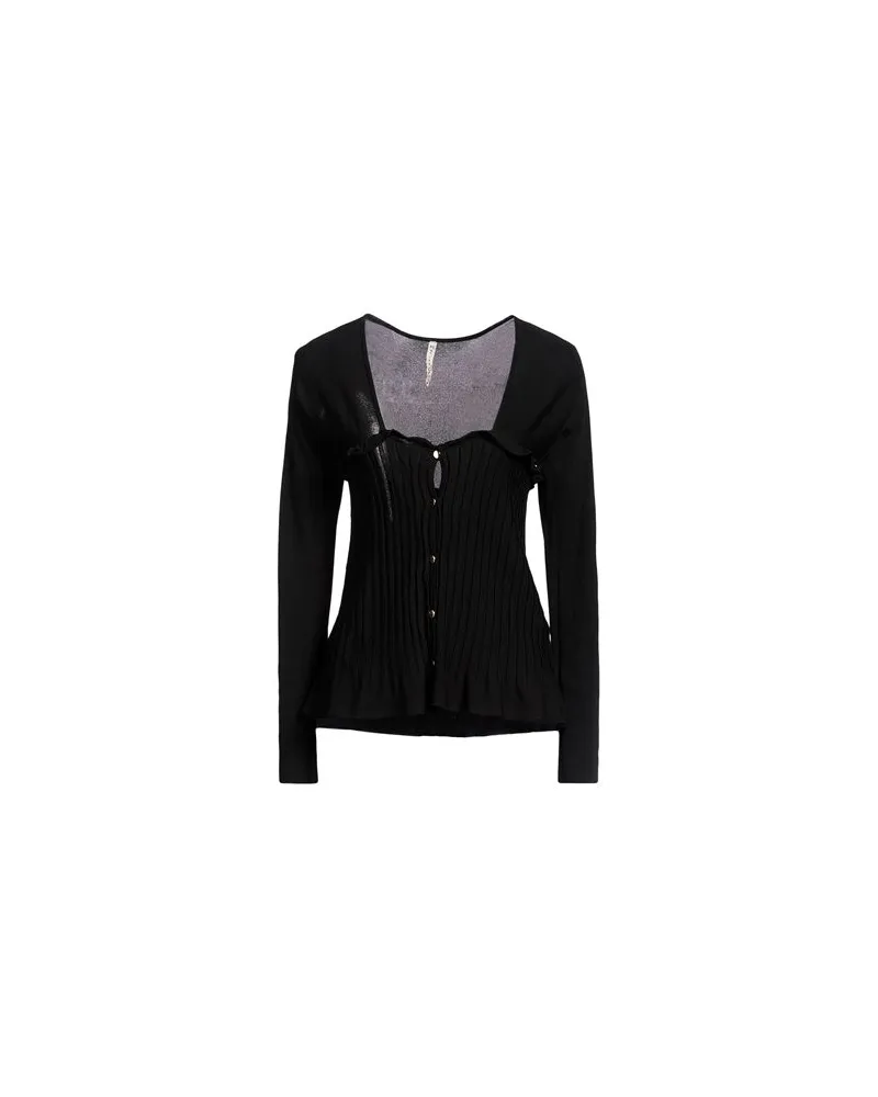Manila Grace STRICKWAREN - Strickjackenauf YOOX.COM Schwarz