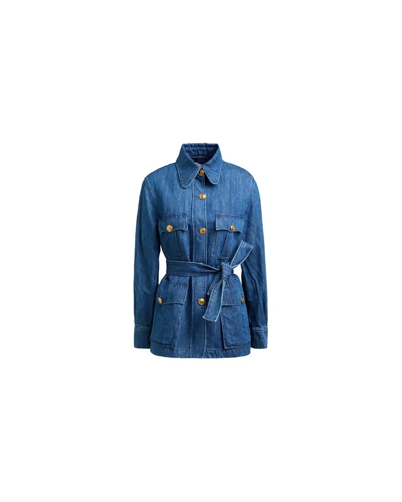 Valentino Garavani JACKEN & MÄNTEL - Jeansjacken/Mäntelauf YOOX.COM Blau