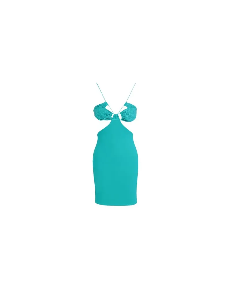 Amazuìn KLEIDER - Mini-Kleiderauf YOOX.COM Smaragdgrün