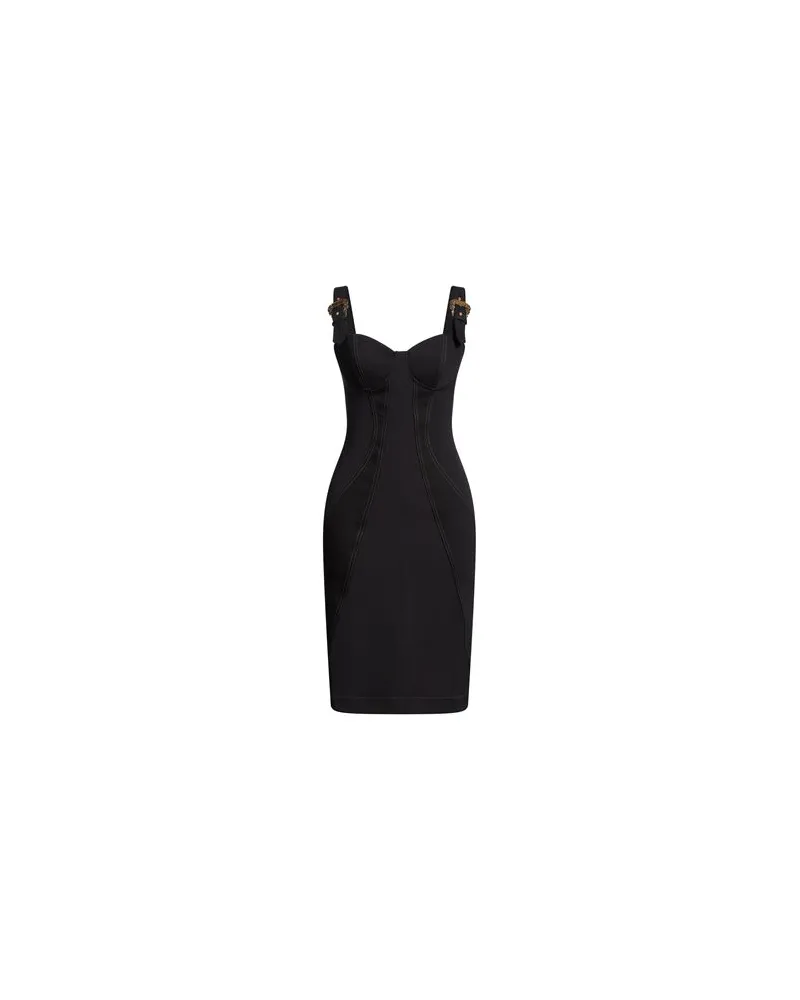 Versace Jeans KLEIDER - Midi-Kleiderauf YOOX.COM Schwarz