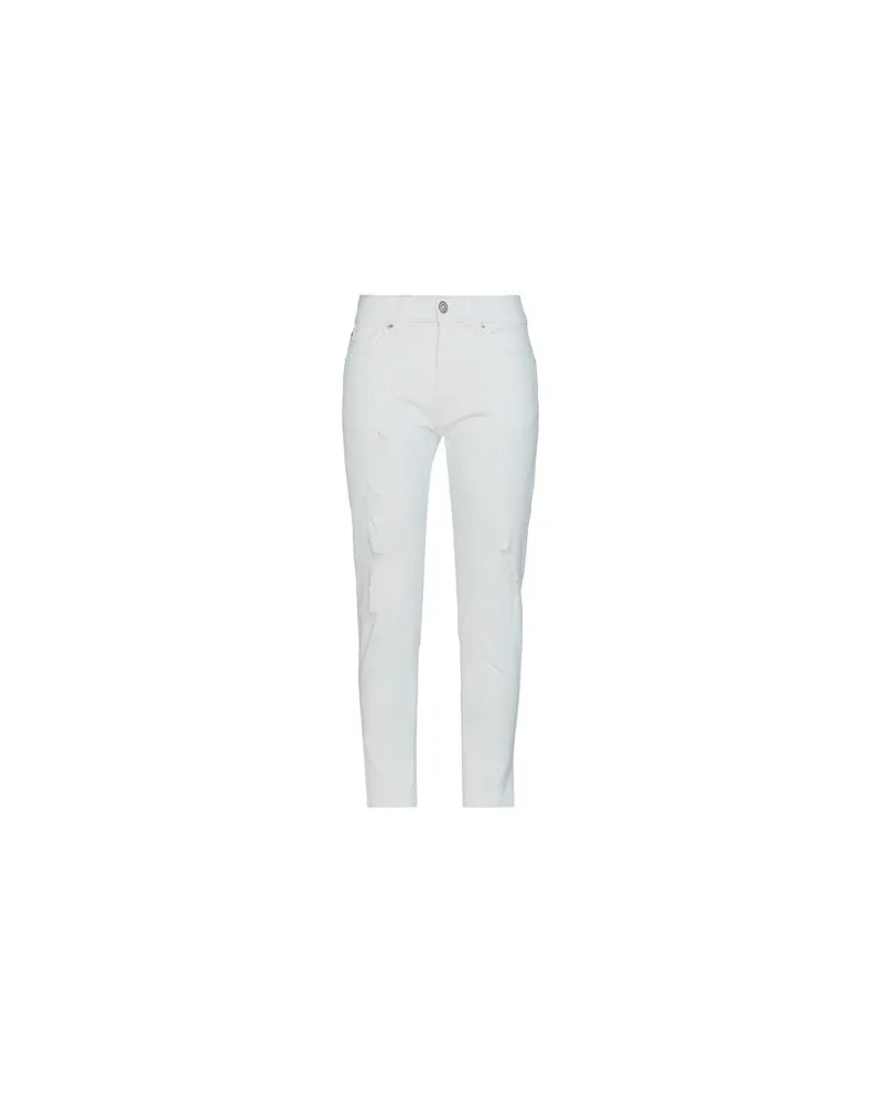 Messagerie HOSEN & RÖCKE - Jeanshosenauf YOOX.COM Weiß