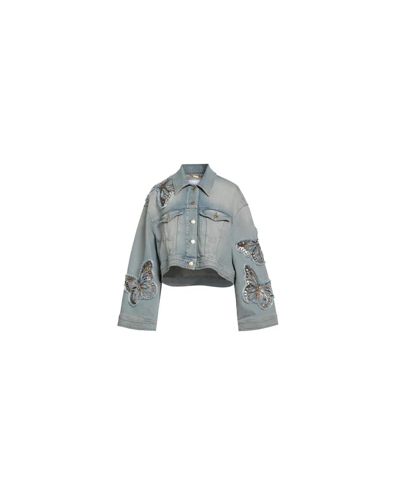 Blumarine JACKEN & MÄNTEL - Jeansjacken/Mäntelauf YOOX.COM Blau