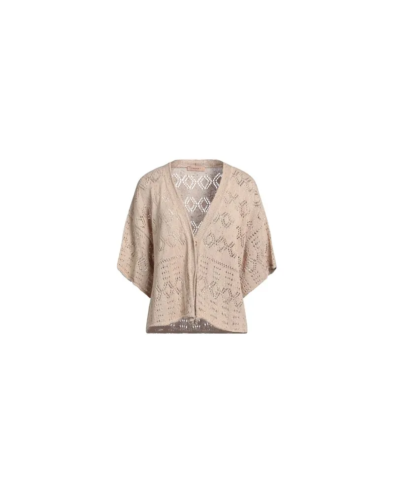 Twin-Set STRICKWAREN - Strickjackenauf YOOX.COM Beige