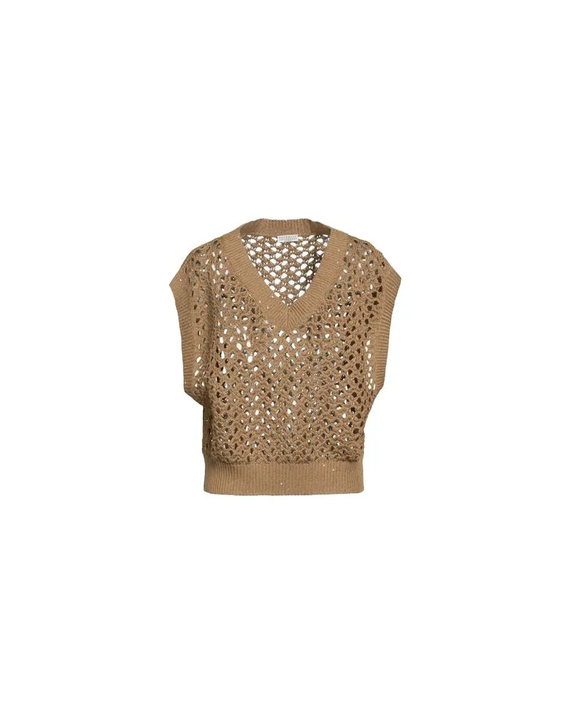 Brunello Cucinelli STRICKWAREN - Pulloverauf YOOX.COM Kamel