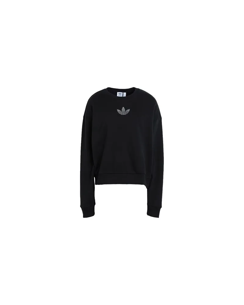 adidas BLING SWEATER  - TOPS - Sweatshirtsauf YOOX.COM Schwarz