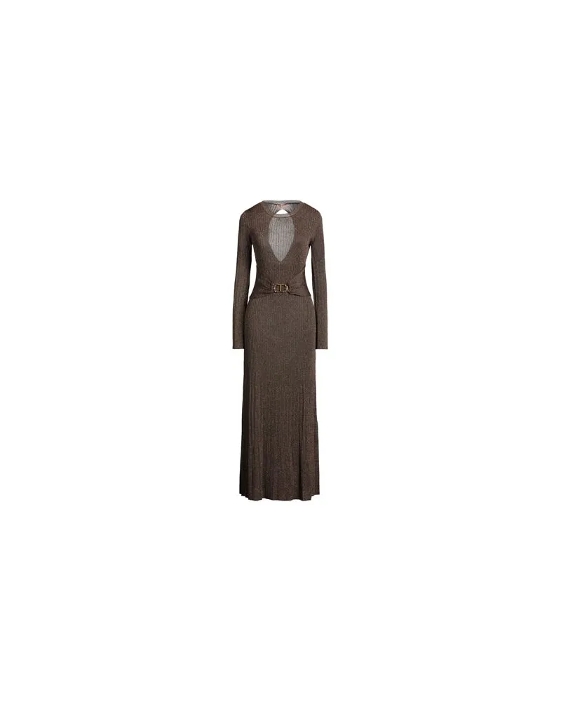 Twin-Set KLEIDER - Maxi-Kleiderauf YOOX.COM Bronze