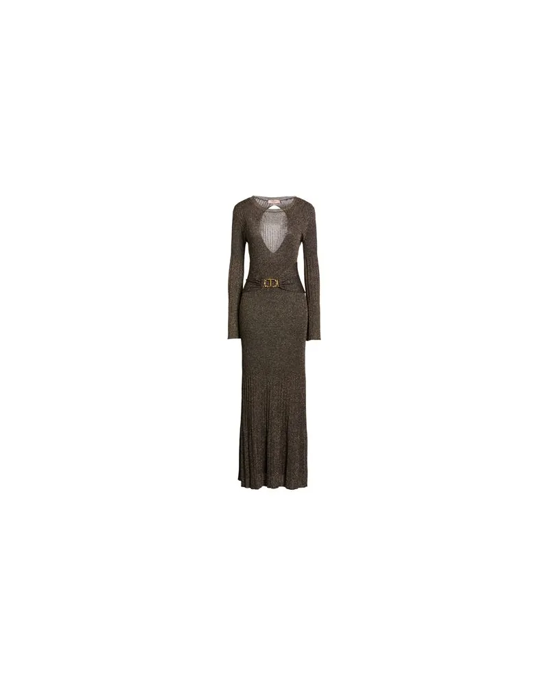 Twin-Set KLEIDER - Maxi-Kleiderauf YOOX.COM Schwarz