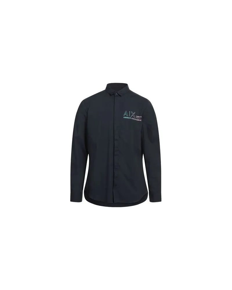 Armani Exchange TOPS - Hemdenauf YOOX.COM Marineblau