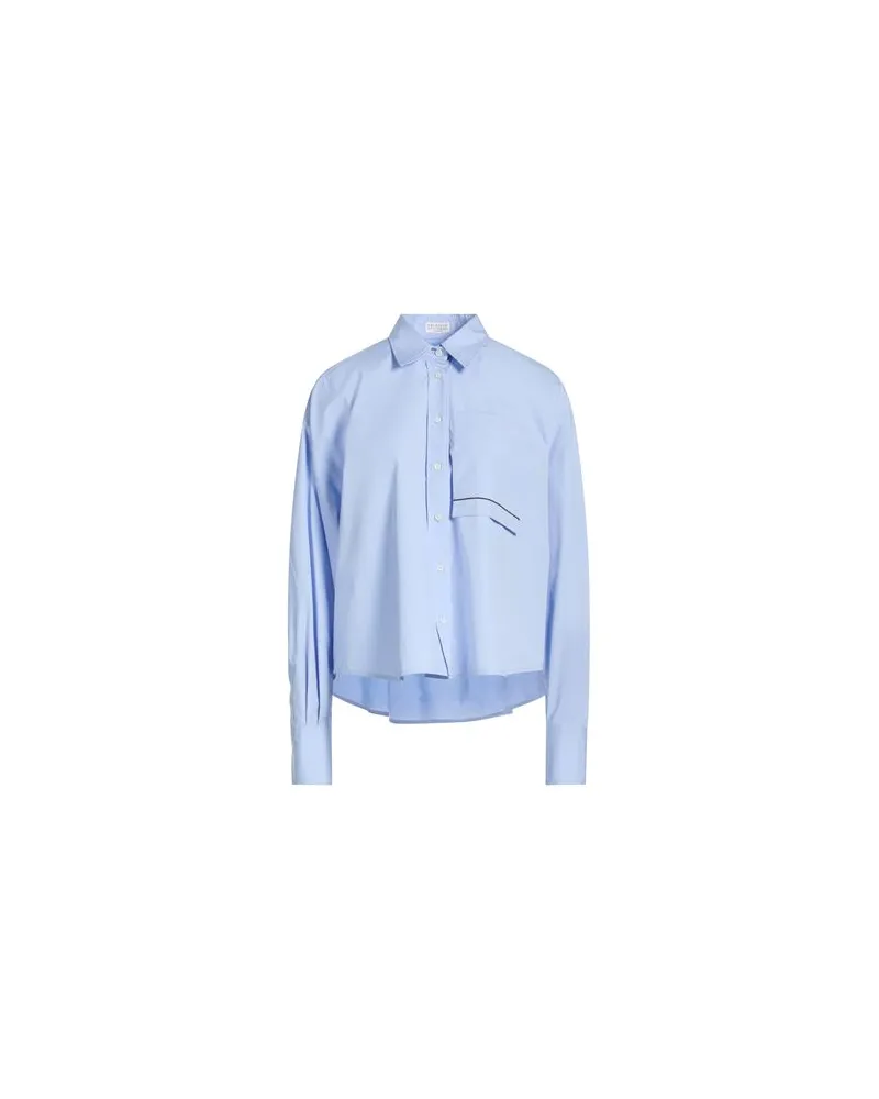 Brunello Cucinelli TOPS - Hemdenauf YOOX.COM Himmelblau