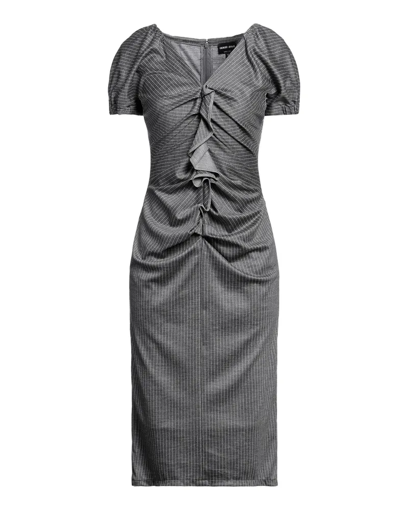 Giorgio Armani Midi-Kleid Grau