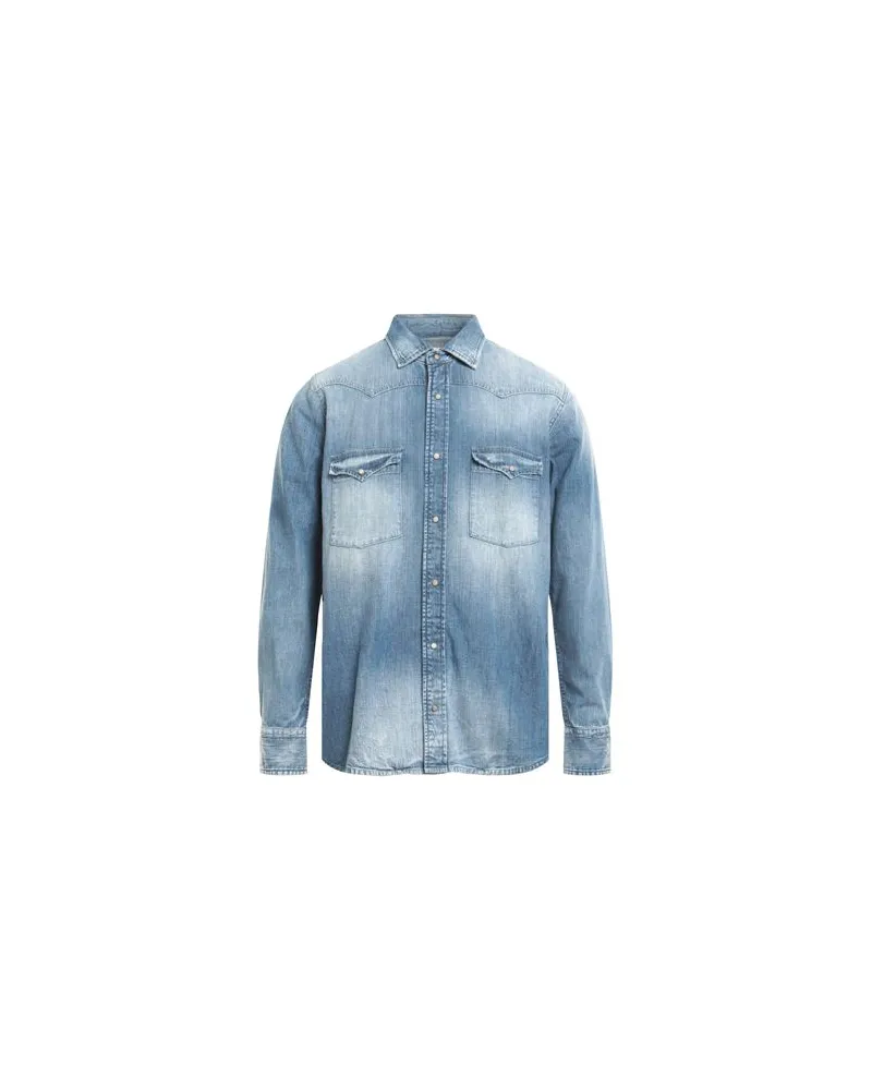 PENCE TOPS - Jeanshemdenauf YOOX.COM Blau