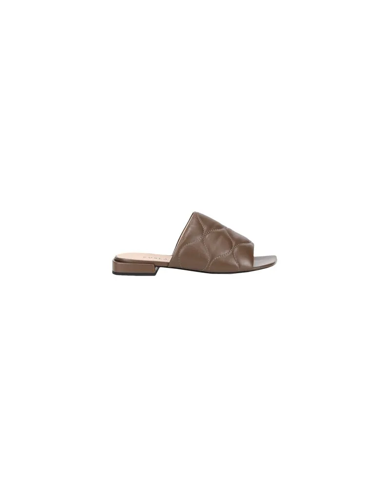 Furla BLOCK MULES   - SCHUHE - Sandalenauf YOOX.COM Khaki