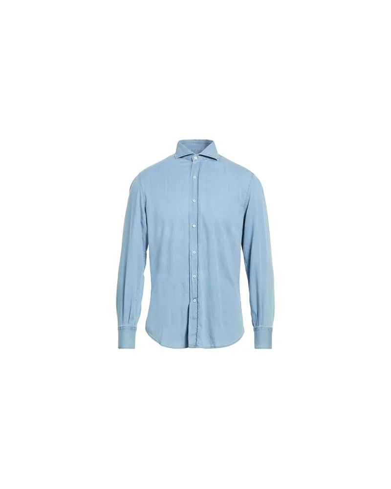 Brunello Cucinelli TOPS - Jeanshemdenauf YOOX.COM Blau