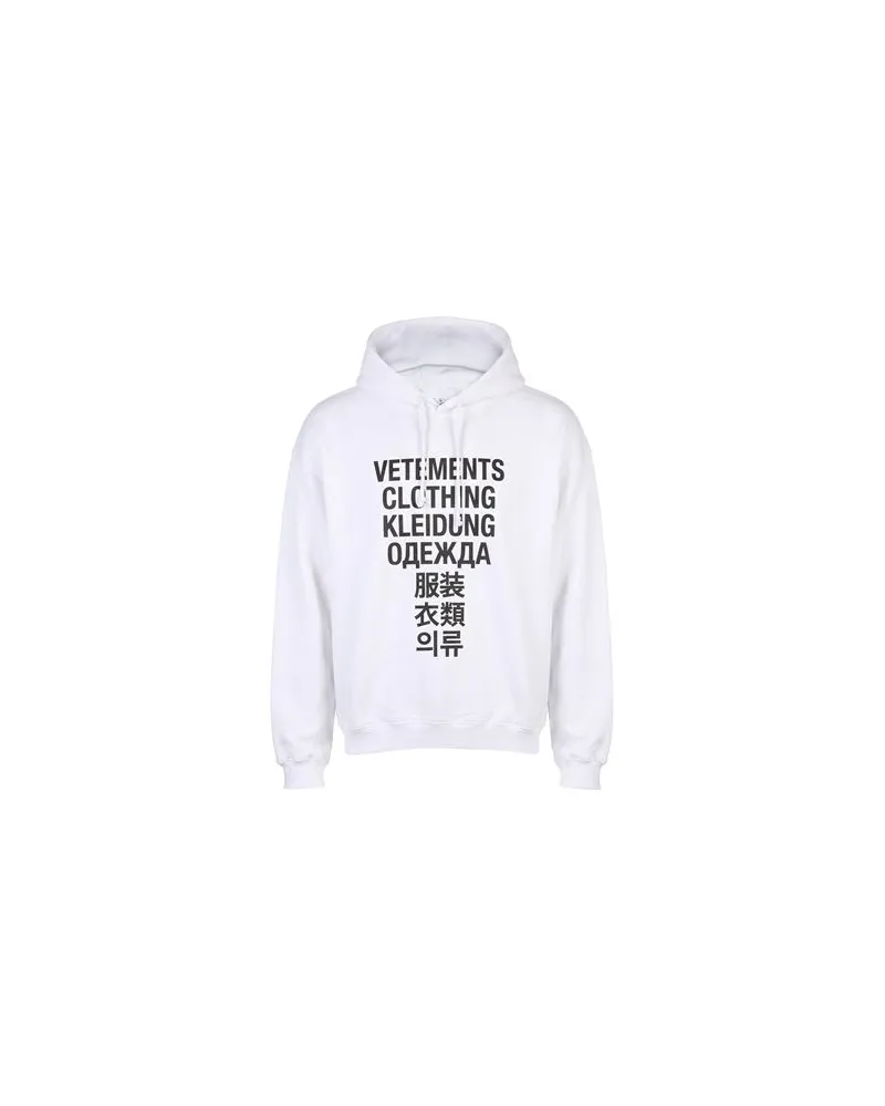 VETEMENTS TOPS - Sweatshirtsauf YOOX.COM Weiß