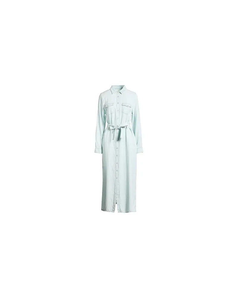 Semicouture KLEIDER - Maxi-Kleiderauf YOOX.COM Himmelblau