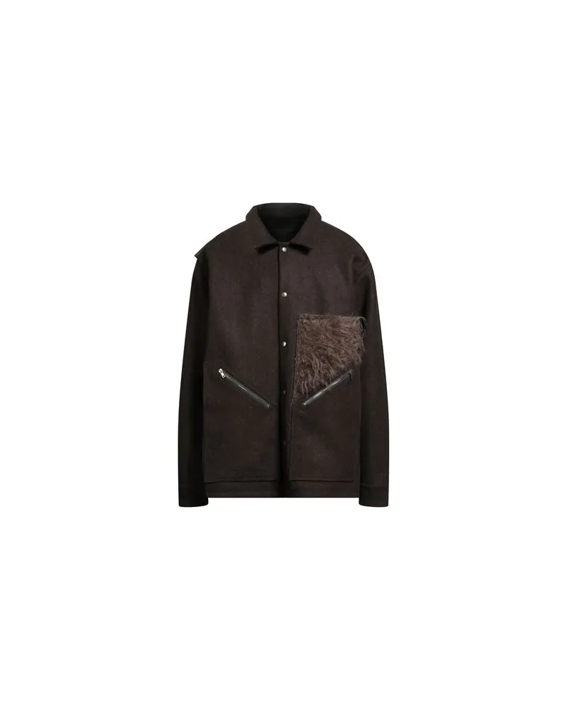 Rick Owens JACKEN & MÄNTEL - Mäntelauf YOOX.COM Braun