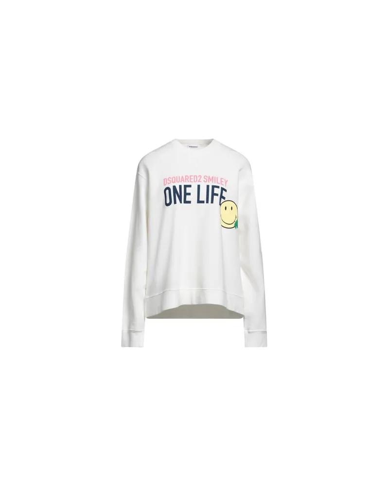 Dsquared2 TOPS - Sweatshirtsauf YOOX.COM Elfenbein