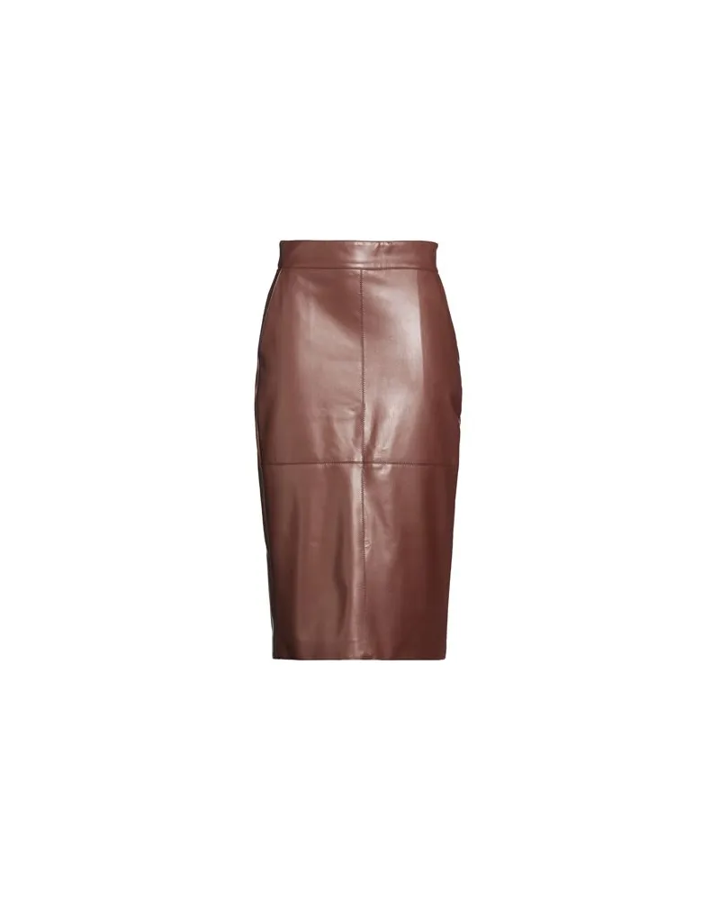 Elisabetta Franchi HOSEN & RÖCKE - Midi-Röckeauf YOOX.COM Braun