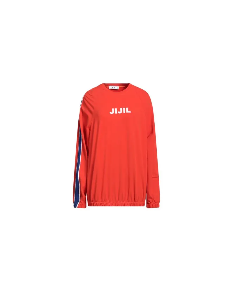 Jijil TOPS - Sweatshirtsauf YOOX.COM Tomatenrot