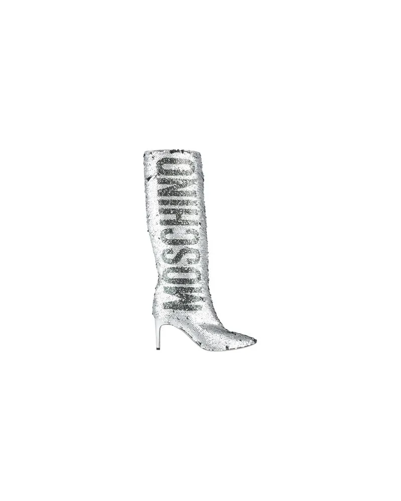 Moschino SCHUHE - Stiefelauf YOOX.COM Silber