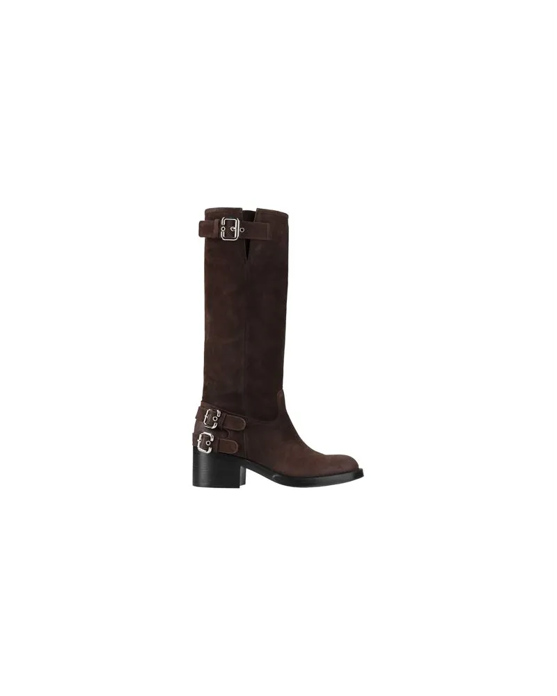 Chloé SCHUHE - Stiefelauf YOOX.COM Dunkelbraun