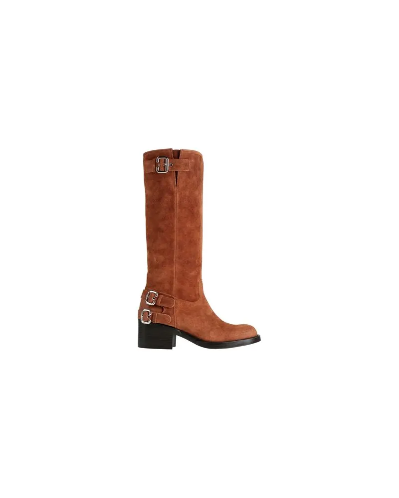 Chloé SCHUHE - Stiefelauf YOOX.COM Kamel