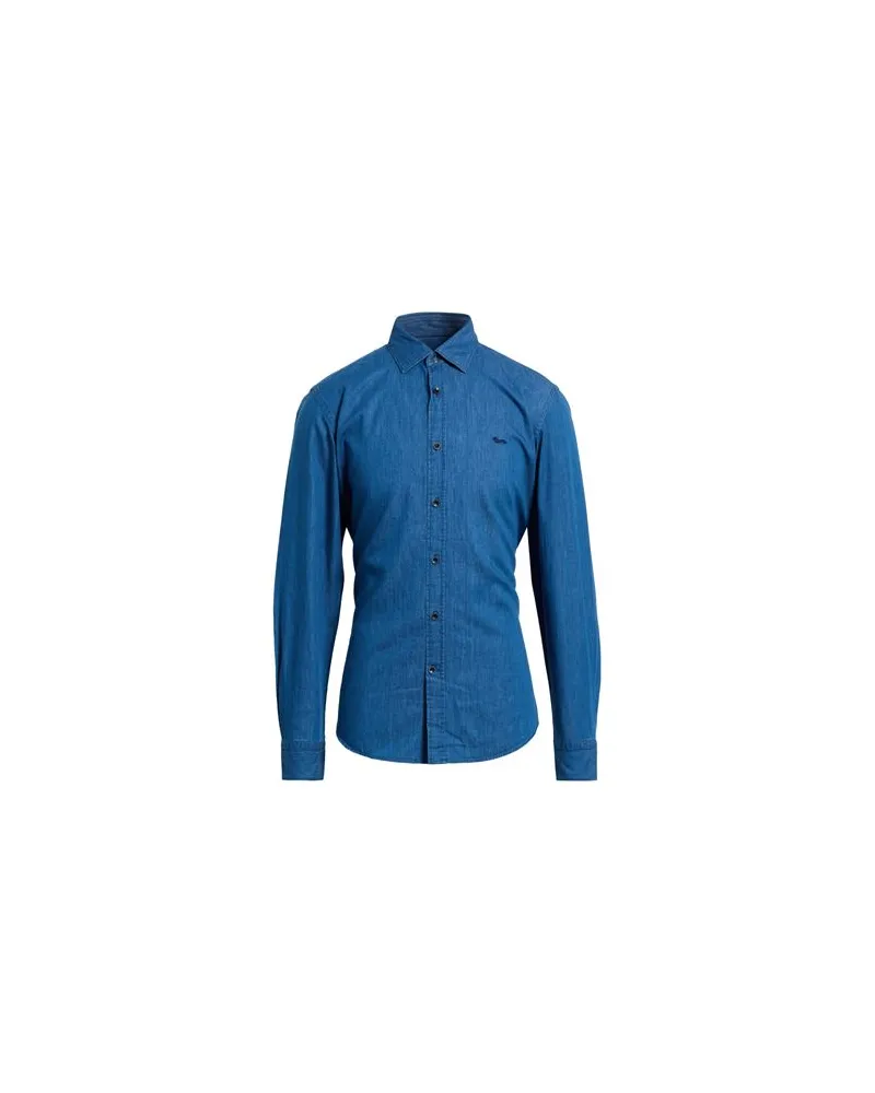 Harmont & Blaine TOPS - Jeanshemdenauf YOOX.COM Blau