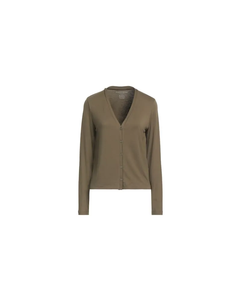 Majestic STRICKWAREN - Strickjackenauf YOOX.COM Militärgrün