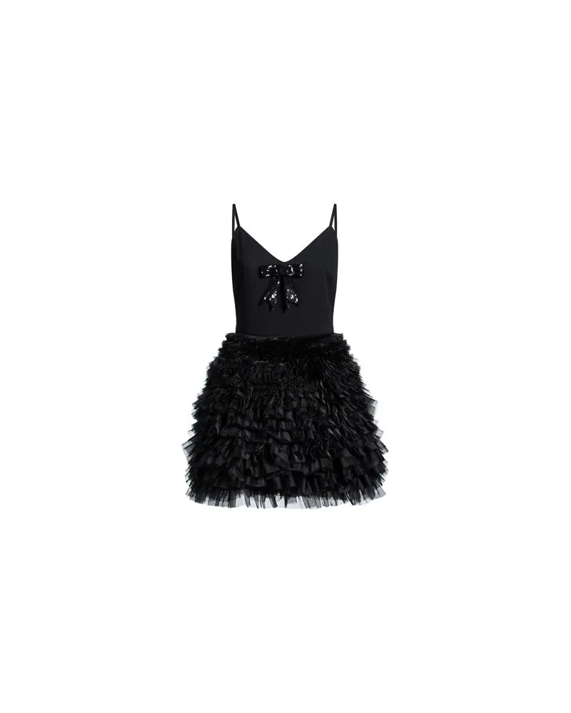 Elisabetta Franchi KLEIDER - Mini-Kleiderauf YOOX.COM Schwarz