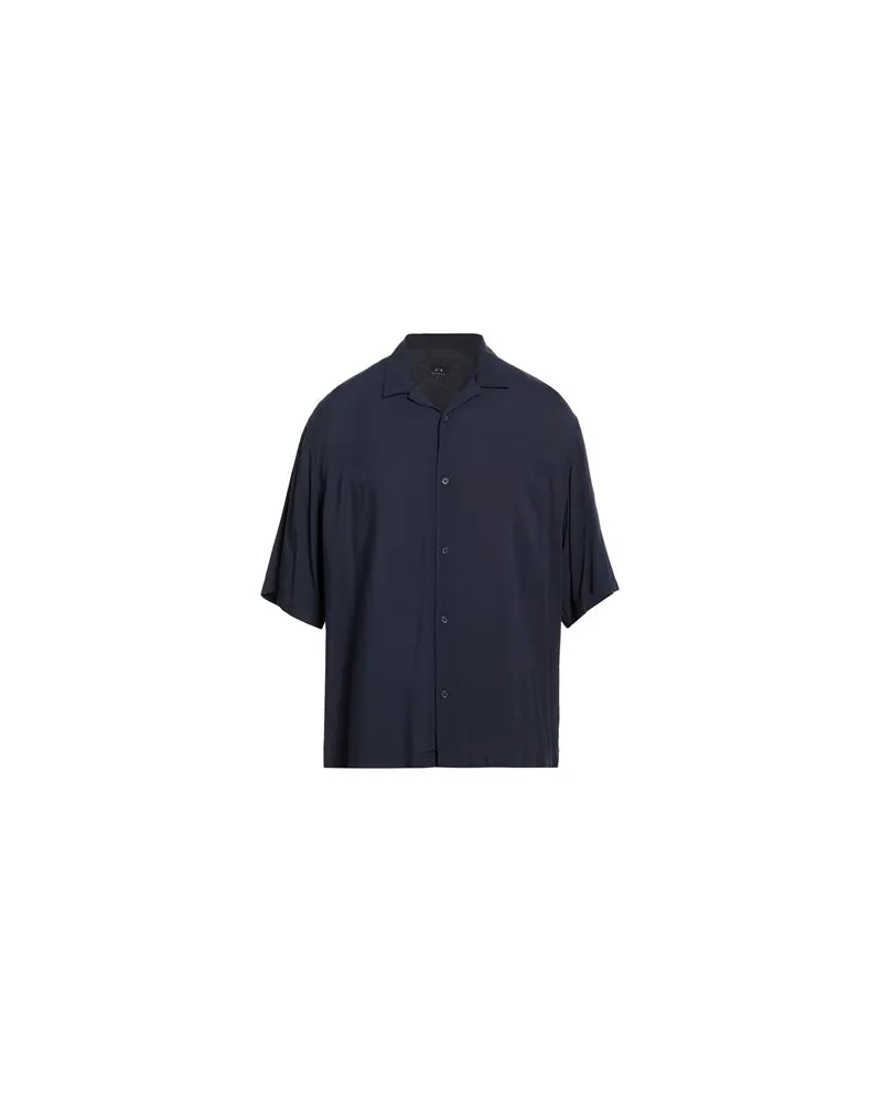 Armani Exchange TOPS - Hemdenauf YOOX.COM Nachtblau