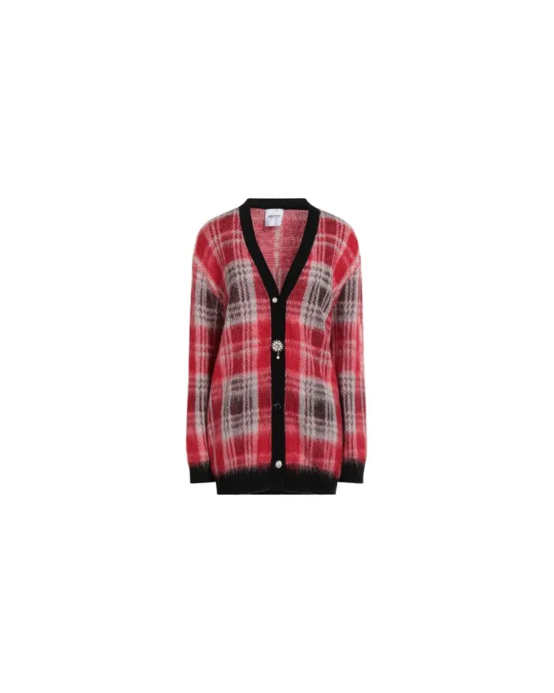 AnnaRita N STRICKWAREN - Strickjackenauf YOOX.COM Rot