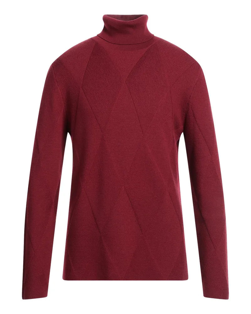 Alpha Studio Rollkragenpullover Bordeaux