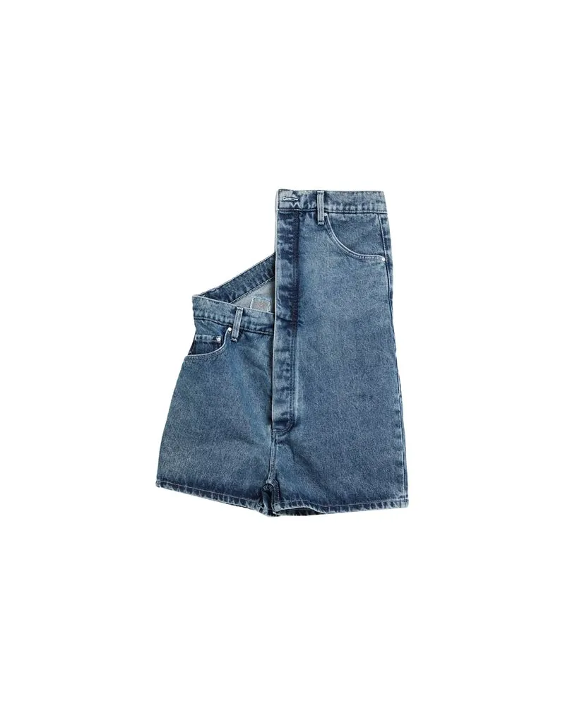 Y/PROJECT HOSEN & RÖCKE - Jeansshortsauf YOOX.COM Blau