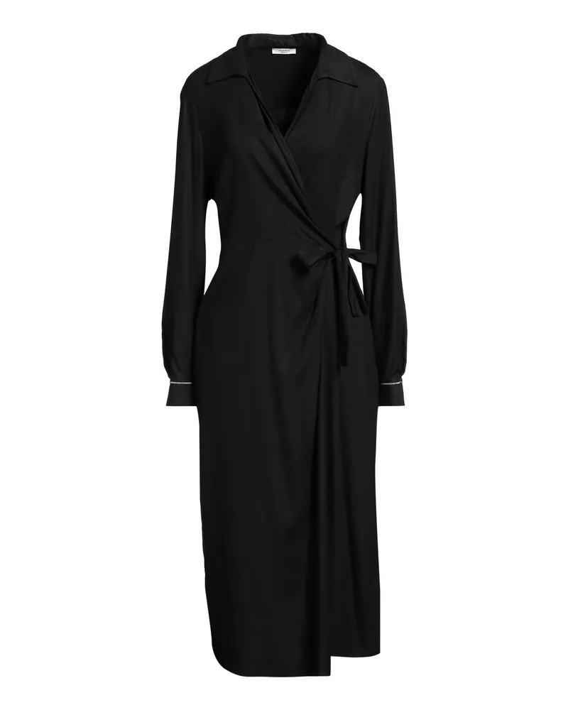 Peserico Midi-Kleid Schwarz