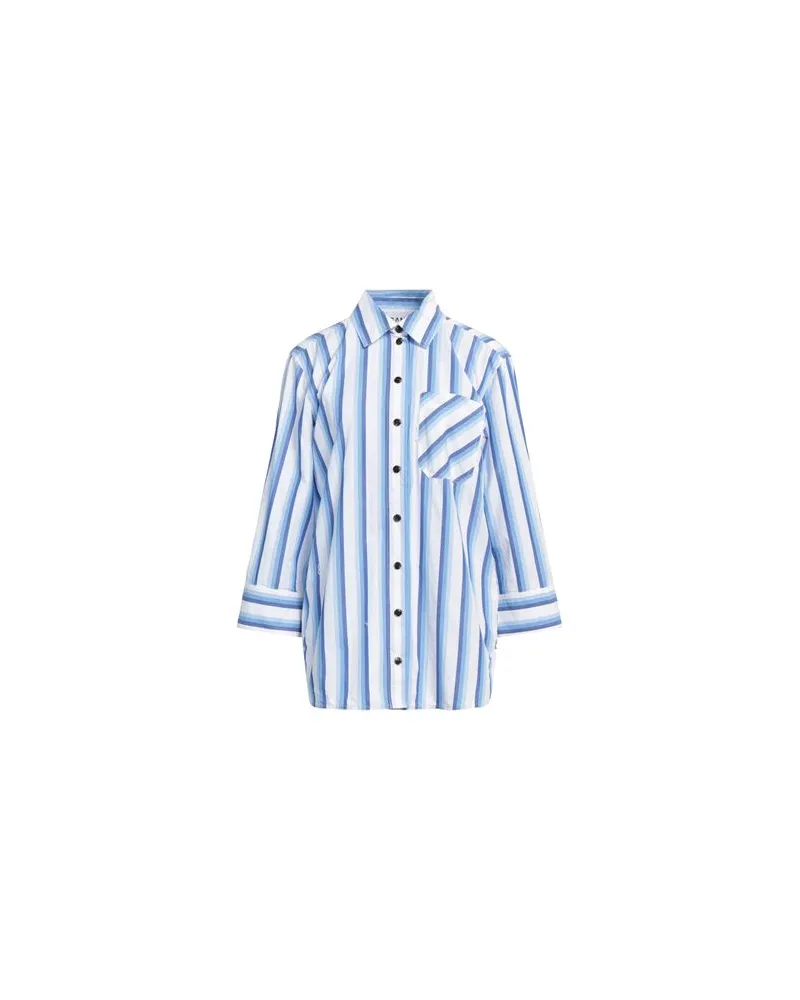 Ganni TOPS - Hemdenauf YOOX.COM Blau