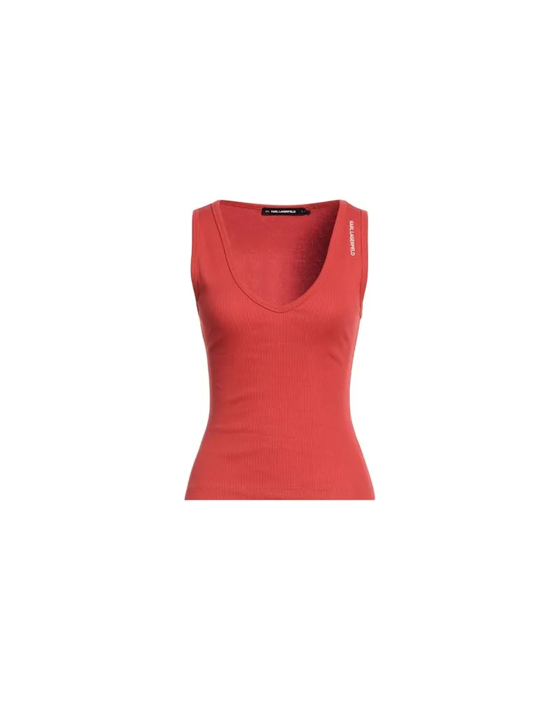 Karl Lagerfeld TOPS - Tank Topsauf YOOX.COM Rostrot